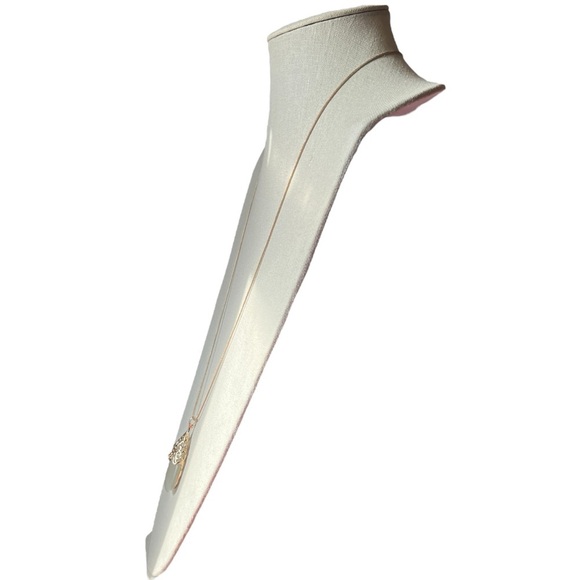 White Moonglow Pendant Necklace - Picture 2 of 7